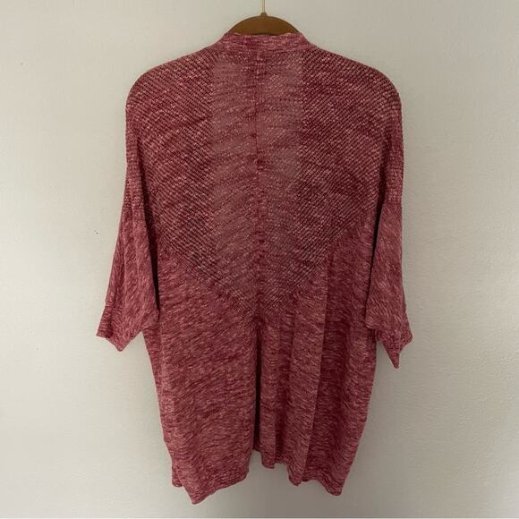 Layering Sweater Burgundy Half Sleeves Oversized - Picture 3 of 6